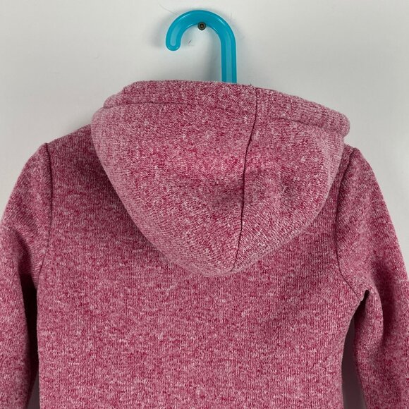 George Kids Hooded Sweater Size 6 S Pink Full Zip Long Sleeve Pockets Lined - Picture 7 of 8